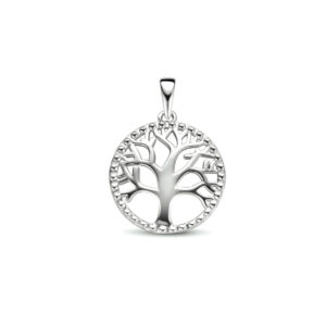 hanger levensboom zilver gerhodineerd