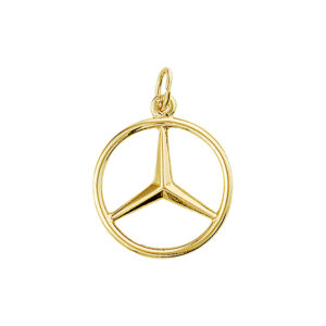 hanger mercedes-logo 14K geelgoud