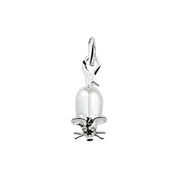 hanger muis zilver wit