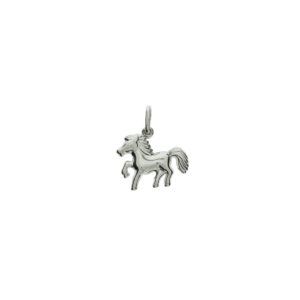 hanger paard zilver gerhodineerd