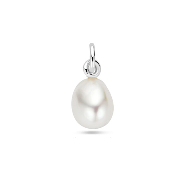 hanger parel 18,5 mm zilver gerhodineerd