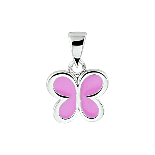 hanger vlinder zilver gerhodineerd