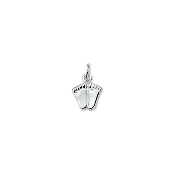 hanger voetjes zilver gerhodineerd