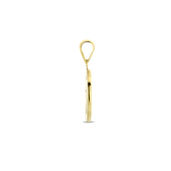 hanger wereldbol 14K geelgoud - Afbeelding 3