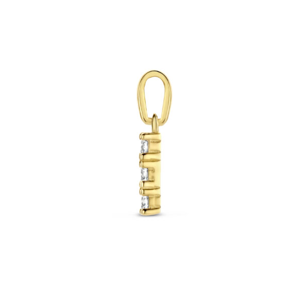 hanger zirkonia 14K geelgoud - Afbeelding 3