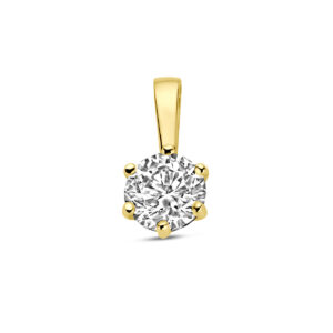 hanger zirkonia 14K geelgoud