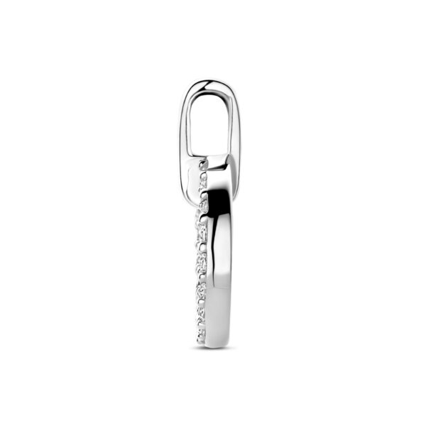 hanger zirkonia 17mm zilver gerhodineerd - Afbeelding 3