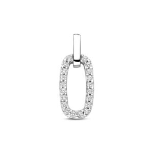 hanger zirkonia 21 mm zilver gerhodineerd