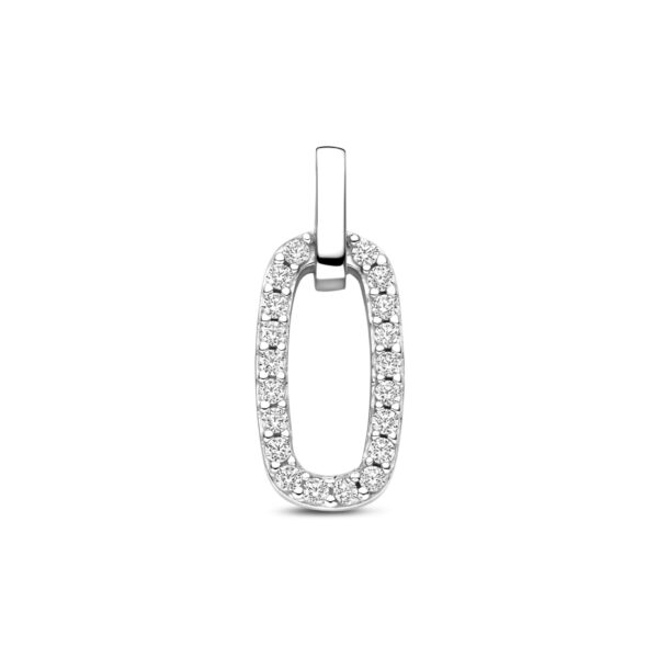 hanger zirkonia 21 mm zilver gerhodineerd