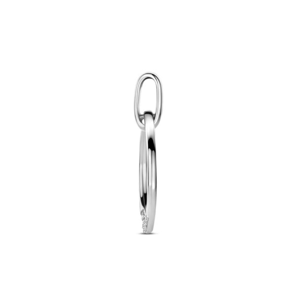hanger zirkonia 22 mm zilver gerhodineerd - Afbeelding 3