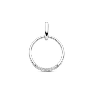 hanger zirkonia 22 mm zilver gerhodineerd