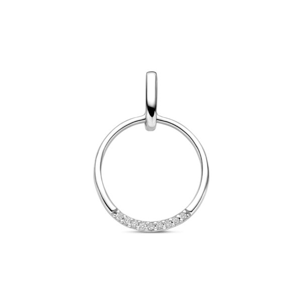 hanger zirkonia 22 mm zilver gerhodineerd