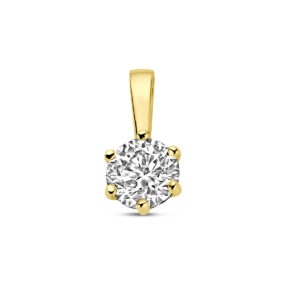 hanger zirkonia 9 mm 14K geelgoud