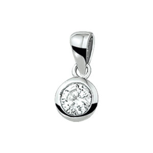 hanger zirkonia zilver gerhodineerd
