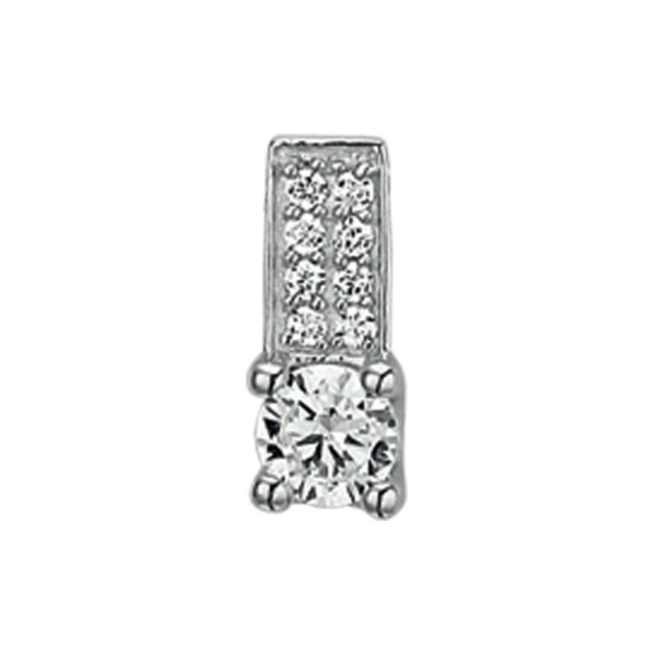 hanger zirkonia zilver gerhodineerd