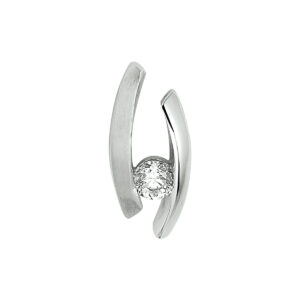 hanger zirkonia zilver gerhodineerd