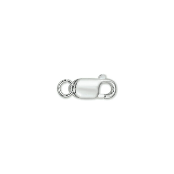 karabijnhaak zilver wit