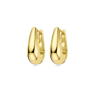 klapoorringen 1 micron zilver verguld (geel)