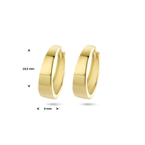 klapoorringen 14K geelgoud - Afbeelding 4