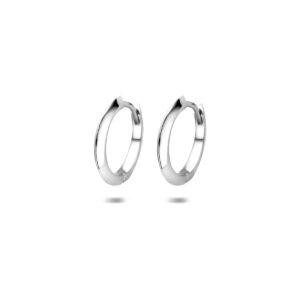 klapoorringen 15 mm zilver gerhodineerd