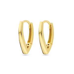 klapoorringen 16,5 mm 14K geelgoud