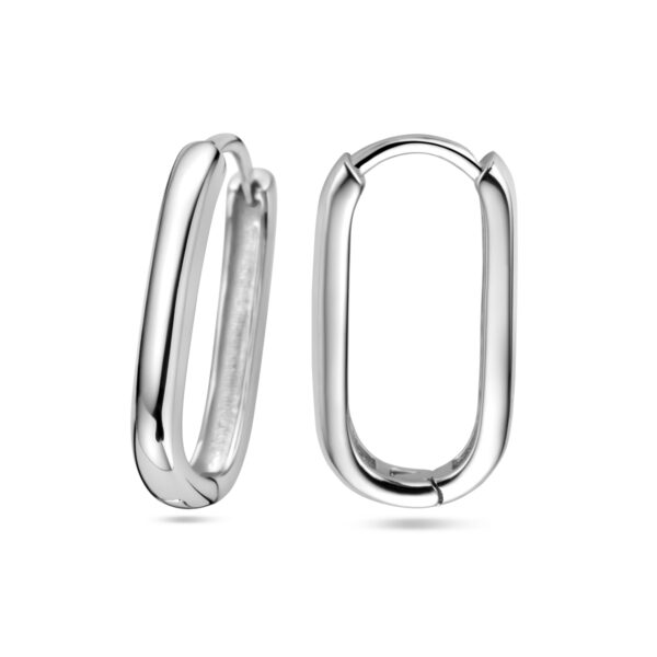 klapoorringen paperclip 16,5 mm zilver gerhodineerd - Afbeelding 3