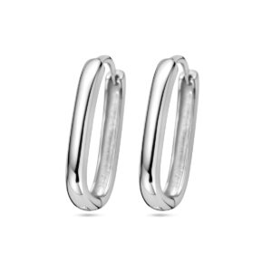 klapoorringen paperclip 16,5 mm zilver gerhodineerd