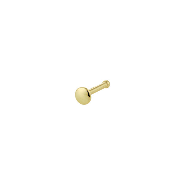 kogel neusknopje rond 14K geelgoud
