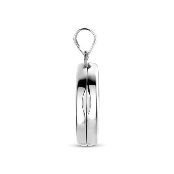 medaillon 23 mm zilver gerhodineerd - Afbeelding 3