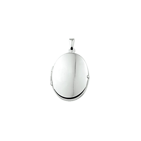 medaillon zilver gerhodineerd