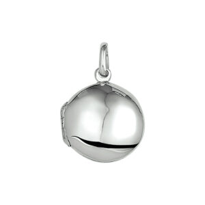 medaillon zilver wit