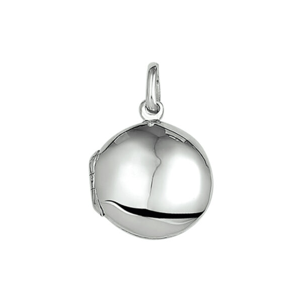 medaillon zilver wit
