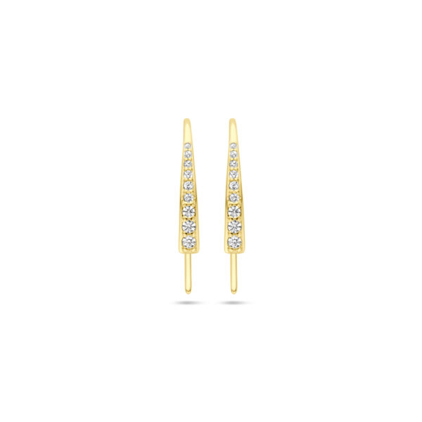 oorhaak 21 mm 14K geelgoud