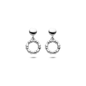 oorhangers 18 mm zilver gerhodineerd