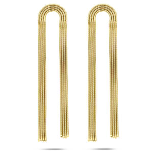 oorhangers 91 mm 1 micron zilver verguld (geel)