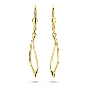 oorhangers brisur haak 41 mm 14K geelgoud
