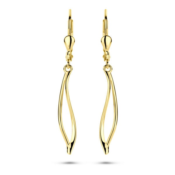 oorhangers brisur haak 41 mm 14K geelgoud
