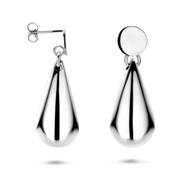 oorhangers druppel 41 mm zilver gerhodineerd - Afbeelding 3