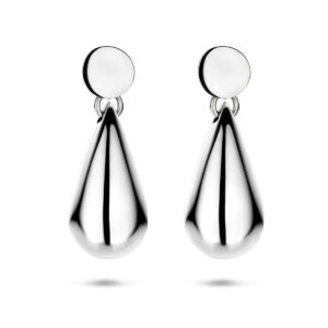oorhangers druppel 41 mm zilver gerhodineerd