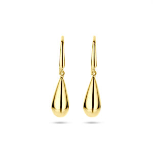 oorhangers druppel franse haak 14,5 mm 14K geelgoud