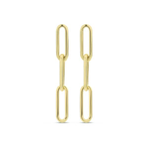 oorhangers paperclip 14K geelgoud