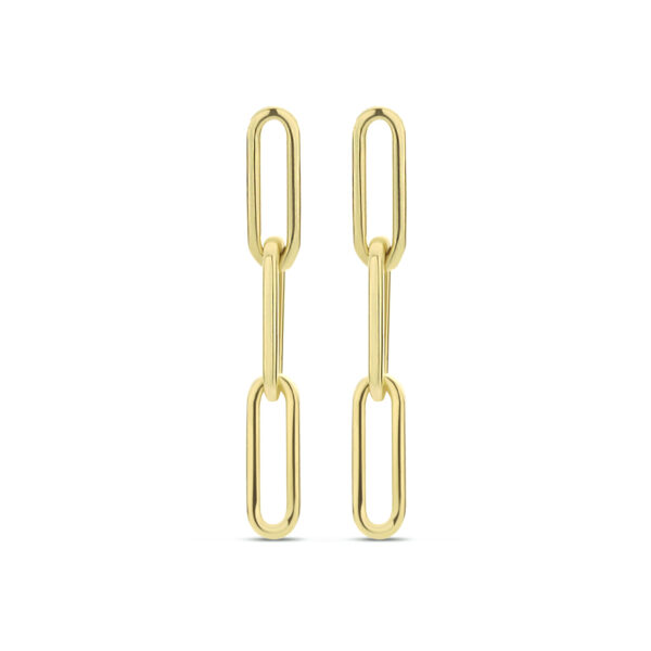 oorhangers paperclip 14K geelgoud