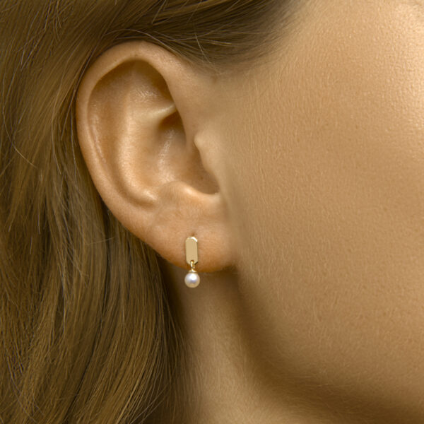 oorhangers parel 14K geelgoud - Afbeelding 2