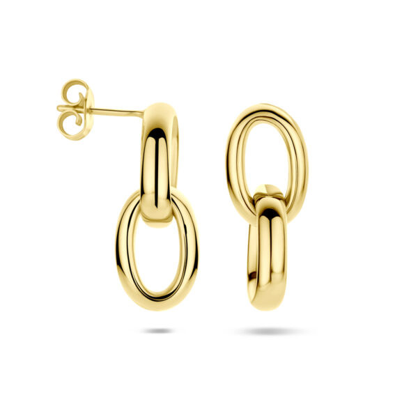 oorhangers schakel 24 mm 14K geelgoud - Afbeelding 3