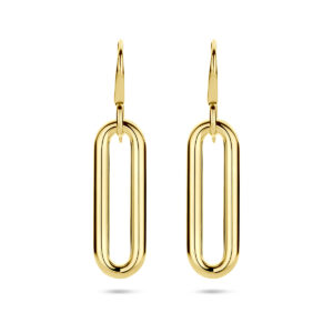 oorhangers schakel 33 mm 14K geelgoud