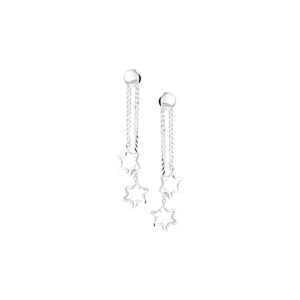 oorhangers  ster zilver gerhodineerd