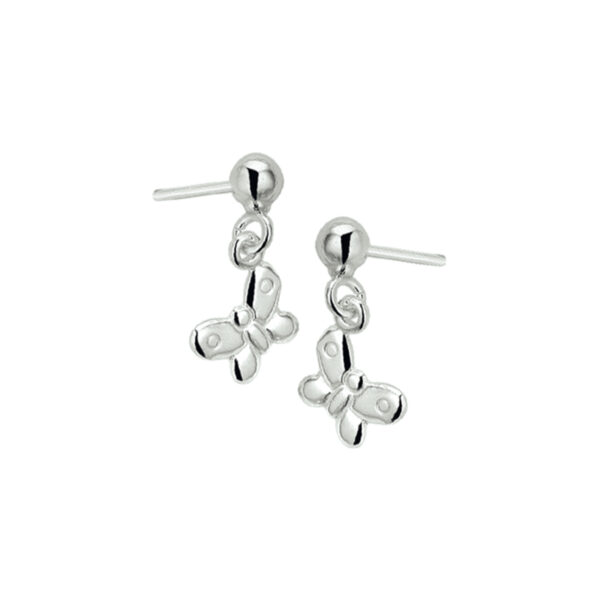 oorhangers vlinder zilver gerhodineerd