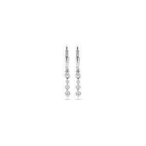 oorhangers zirkonia brisur haak 24 mm zilver gerhodineerd
