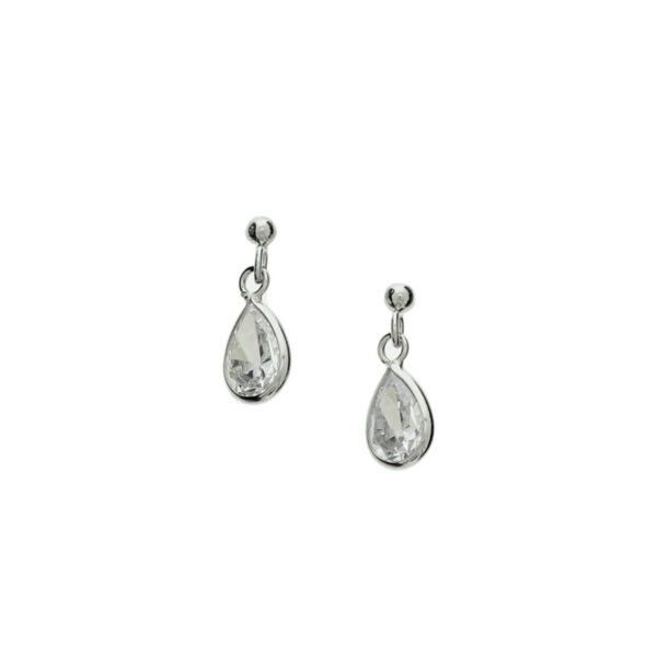 oorhangers zirkonia zilver gerhodineerd