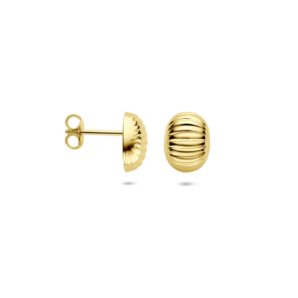 oorknoppen 10 mm 14K geelgoud - Afbeelding 3